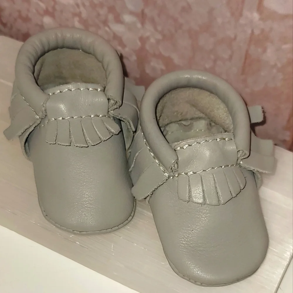 GENUINE Leather Infant Moccasins